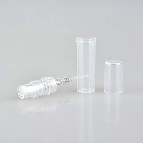 Dealglad 50pcs 2 ml transparente Botella de viales de muestras de Perfume recargable, vacío atomizador de perfume Parfume botella Mini muestra botella de Spray