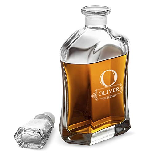 Decantador De Whisky Personalizado, Grabado A Medida Para Licor Escocés Bourbon O Vino, Tamaño 700ml
