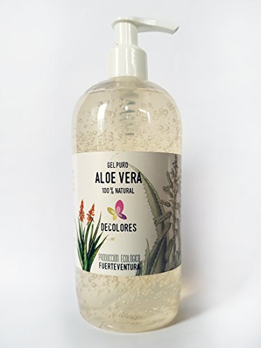 Decolores, Gel de Aloe Vera Puro - Cultivo ecológico, procedente de Fuerteventura 500 ml