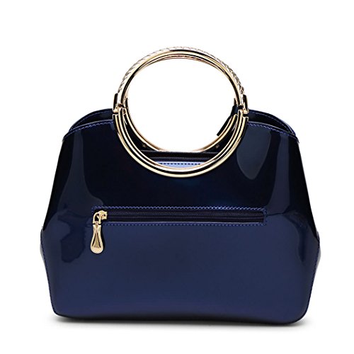 DEERWORD Para mujer Carteras de mano Bolsos bandolera Bolsos bolera Bolsos maletín Cuero Azul