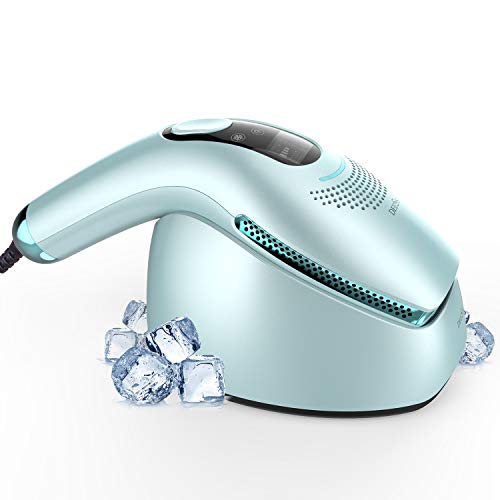 DEESS Sistema de Depilación por Luz Pulsada Intensa GP590,Depilación Permanente para Hombres y Mujeres de Uso en Casa con Cuidado de Enfriamiento,Pulsaciones de Luz Ilimitadas,Regalo:Filtro SR y AC