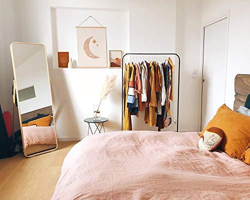 Del arte del cielo nocturno | Cartel rosado de la luna | Arte creciente imprimible | Cartel minimalista de la luna | Estrellas en SkyPoster | Decoración cálida sin marco para el hogar Z15 60x80cm