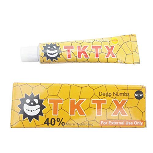 Delaman Crema del Tatuaje Crema Adormecedora del Tatuaje, Anti-Cicatriz, para el Tatuaje, Maquillaje Piercing, Ceja Permanente (Color : Red)