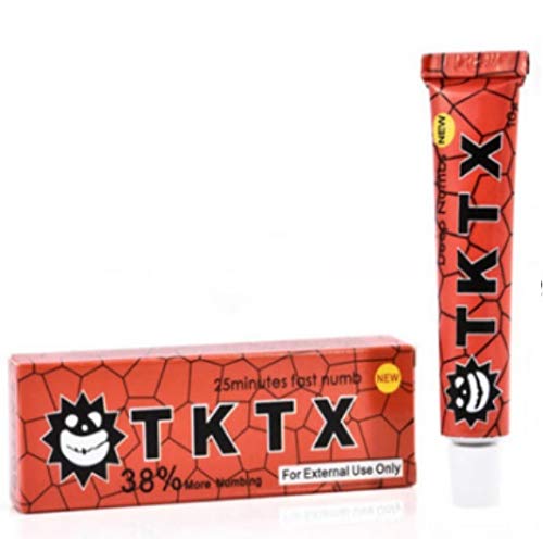 Delaman Crema del Tatuaje Crema Adormecedora del Tatuaje, Anti-Cicatriz, para el Tatuaje, Maquillaje Piercing, Ceja Permanente (Color : Red)