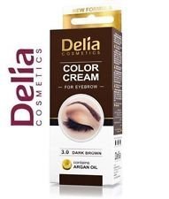 Delia Henna Crema Cejas Pestañas Profesionales En Color Tint Tinte Kit Set Dark Brown