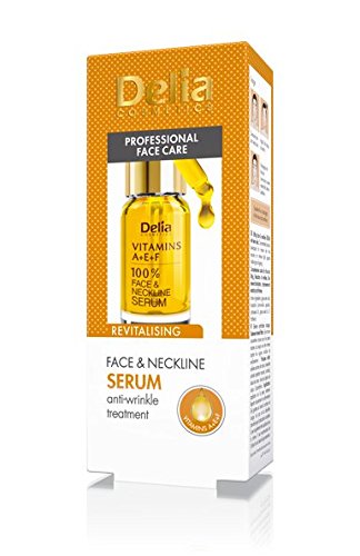 Delia - Vitaminas A+E+F Tratamiento Intensivo Anti-Winkle & Revitalizante para todos los tipos de piel - 100% Suero Facial & Escote - Sin Paraben
