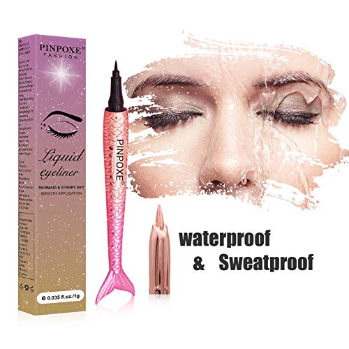 Delineador de ojos Líquid, Delineador de ojos Negro, Delineador de ojos a Prueba de Agua, antiincrustante Duradero Bloqueo de Precisión Micro Eye Liner Liquid Pen