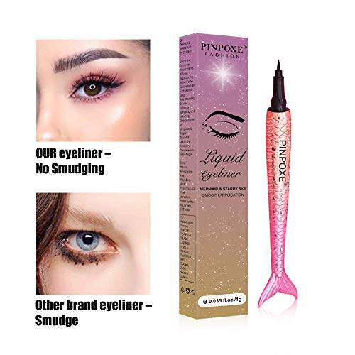 Delineador de ojos Líquid, Delineador de ojos Negro, Delineador de ojos a Prueba de Agua, antiincrustante Duradero Bloqueo de Precisión Micro Eye Liner Liquid Pen