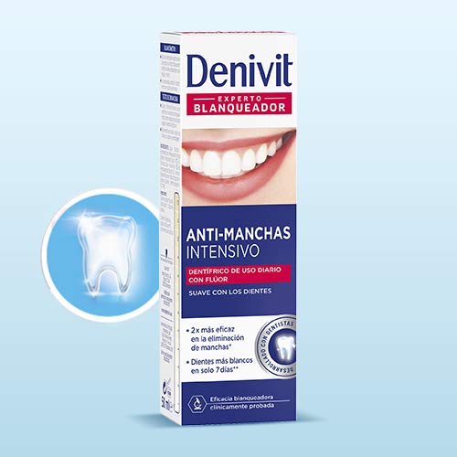 Denivit - Anti-manchas intensivo - Dentrífico Eficacia blanqueadora - 50 ml