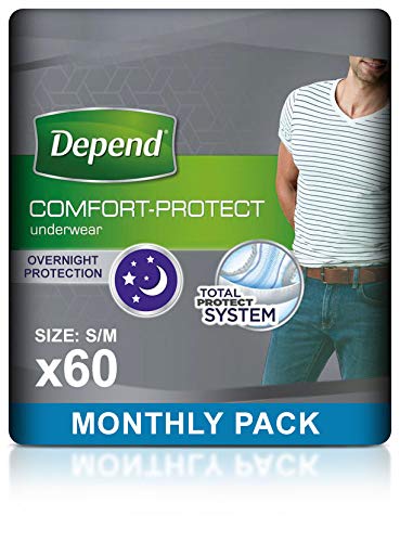 Depend Pañales para Hombres, Small/Medium, 60 Unidades