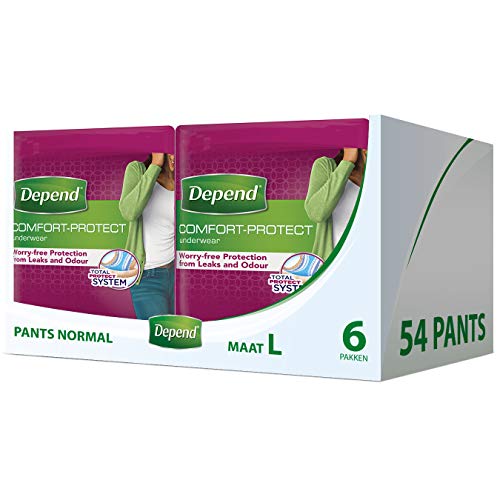 Depend Ropa interior absorbente Absorción Normal Talla L Mujer - 54 unidades