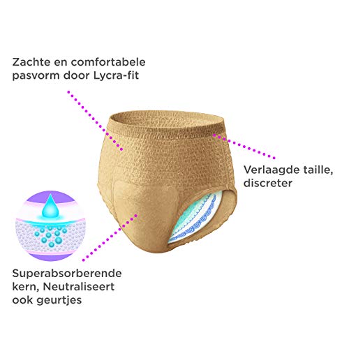 Depend Ropa interior absorbente Absorción Normal Talla S/M Mujer - 60 unidades