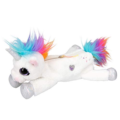 Depesche 10396 Estuche de Peluche, Ylvi y los Minimoomis, Unicornio Naya, Aprox. 32 x 15 x 6 cm, Multicolor