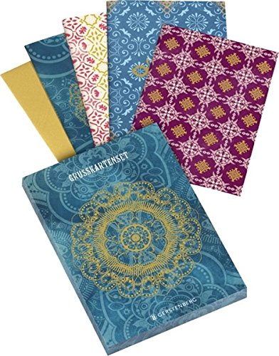 Der Zauber Indiens - Grußkarten-Set: 8 Doppelkarten. mit farbigem Umschlag.4 Motive