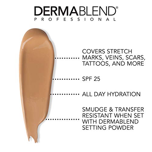 Dermablend Leg and Body Make Up Buildable Liquid Body Foundation Sunscreen Broad Spectrum SPF 25 - #Light Beige 35C 100ml