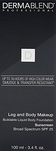 Dermablend Leg and Body Make Up Buildable Liquid Body Foundation Sunscreen Broad Spectrum SPF 25 - #Light Beige 35C 100ml
