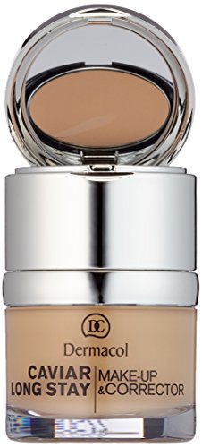 Dermacol Maquillahe de Larga Duración con Extractos de Caviar y Corrector - 30 ml