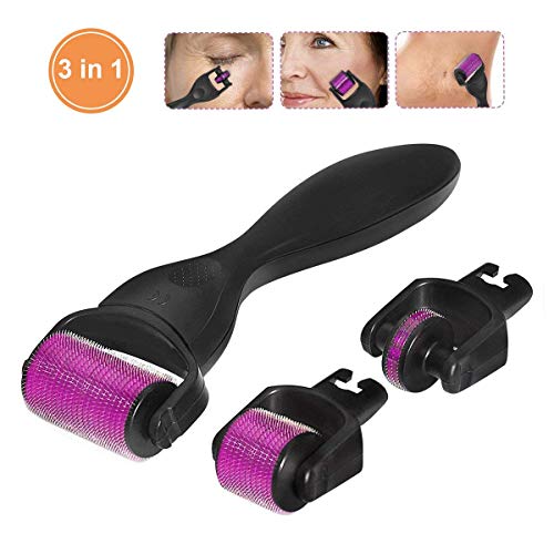 Dermaroller, iFanze Dermaroller Facial, Derma roller, dermaroller titanio, Dermaroller 0.5,Dermaroller 1mm, Dermaroller 1.5, rodillo agujas de titanio, rodillo facial titanio, por Ojos, Cara, Cuerpo