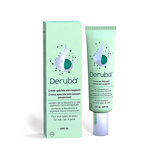 Deruba - Crema especial antienrojecimiento, cuperosis, SPF50 (30 ml)