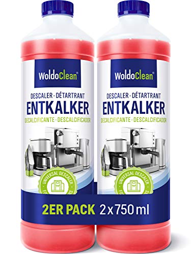 Descalcificador para cafetera concentrado liquido 2x 750ml - Compatible con marcas Delonghi, Dolce Gusto, Nespresso, Seaco, Krups Senseo
