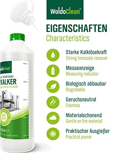 Descalcificador para máquinas de café - 750ml compatible con todas las máquinas