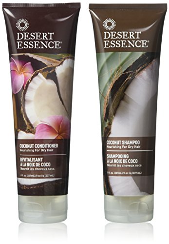 Desert Essence - Champú y Acondicionador de coco - Duo Pack - 2 x 237mL