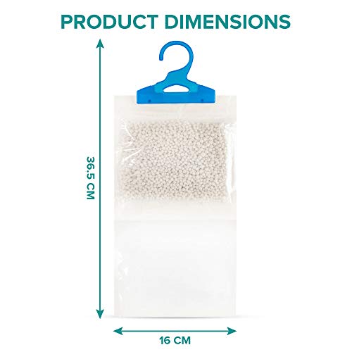 Deshumidificadores colgantes interiores ayudan a detener la humedad, el moho y la condensación, absorbe hasta 3 veces su propio peso en agua, de LIVIVO