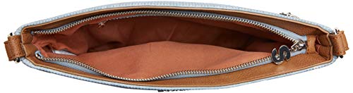 Desigual - Bag Atila Espot Women, Bolsos bandolera Mujer, Azul (Azul Palo), 5x22.7x30 cm (B x H T)