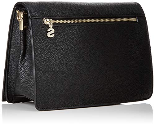 Desigual - Bag Dark Amber Imperia Women, Bolsos bandolera Mujer, Negro, 10x16x23 cm (B x H T)