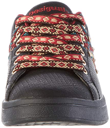 Desigual Shoes Cosmic Navajo, Zapatillas para Mujer, Negro (Black 2000), 36 EU