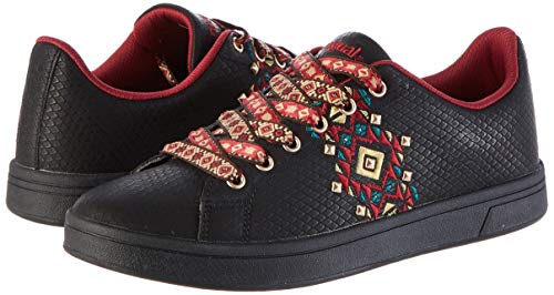 Desigual Shoes Cosmic Navajo, Zapatillas para Mujer, Negro (Black 2000), 36 EU