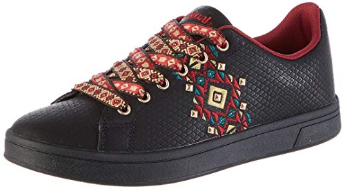 Desigual Shoes Cosmic Navajo, Zapatillas para Mujer, Negro (Black 2000), 36 EU