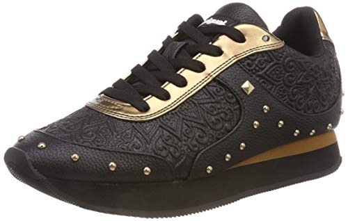 Desigual Shoes_Galaxy Winter Valkiria, Zapatillas para Mujer, Negro (Negro 2000), 38 EU