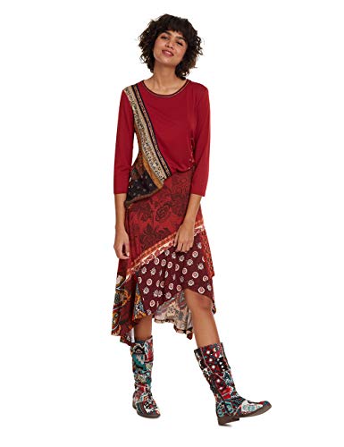 Desigual T-Shirt Inge Camiseta, Rojo (Ski Patrol 3128), M para Mujer