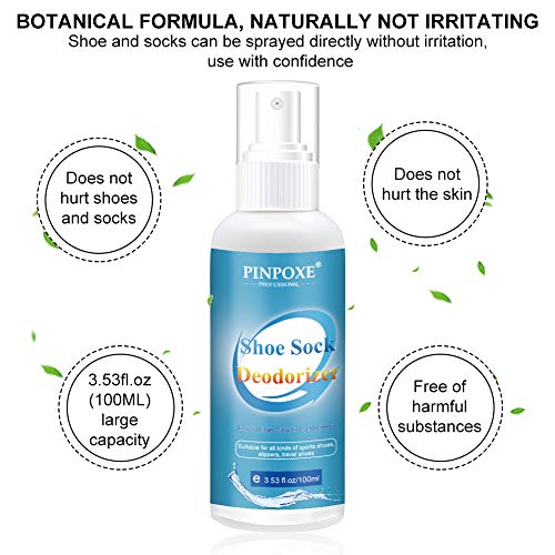 Desodorante Calzado, Desodorante Spray para Zapatos, Zapato Desodorante Natural, Desodorante Calzado Deportivo, Desodorante para Zapatos, Elimina el Olor, el olor de las Bacterias - 100ml