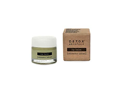 DETOX SKINFOOD - Bálsamo labial - Repara y protege tus labios contra los elementos, nutre profundamente los labios secos dejándolos saludables - Vegan Beauty Cosmetic 10ml