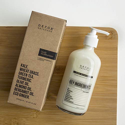 DETOX SKINFOOD - Crema Hidratante Corporal - Para uso diario y especialmente para pieles secas - Vegan 250ml