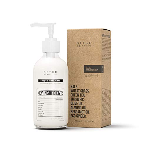 DETOX SKINFOOD - Crema Hidratante Corporal - Para uso diario y especialmente para pieles secas - Vegan 250ml