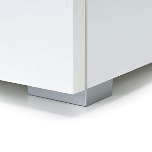 Deuba Aparador Alba Blanco Buffet con 3 Puertas y 2 cajones cómoda de Madera Dormitorio Comedor almacenaje 107x75x35 cm