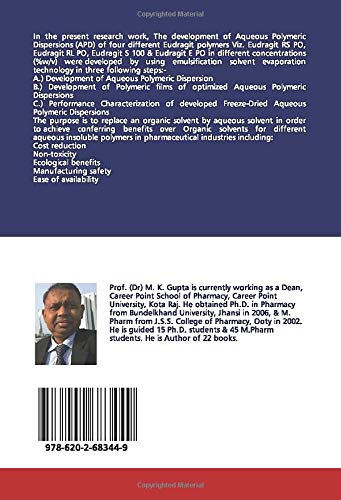 DEVELOPMENT OF AQUEOUS POLYMERIC DISPERSION'S OF PHARM. DOSAGE FORM: Aqueous Polymeric Dispersion, Eudragit RS & S 100, FT-IR Spectroscopy, DSC Plasticizer and Colon Specific Drug Delivery