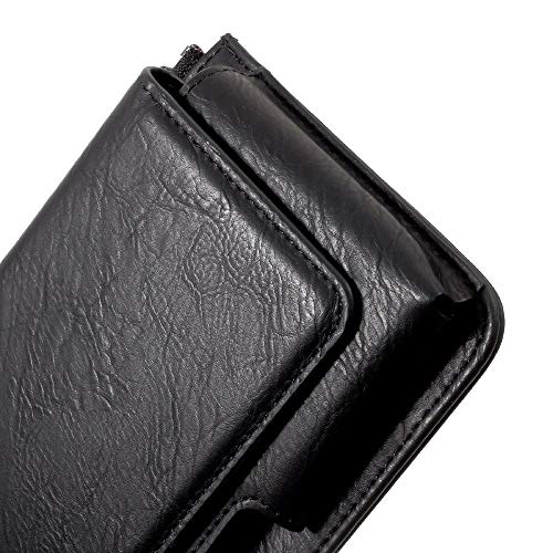 DFV mobile - Funda Estuche para Cinturon Horizontal Incluye Bolsillo Interior con Cremallera para Sony Xperia M4 Aqua (Sony Tulip SS) - Negra