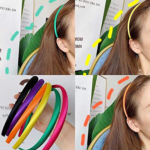 Diadema Mujer Diadema Niñas Diademas de Pelo 20 Piezas Banda Pelo de Satén Accesorios de Peinado de Niñas Hair Scrunchies Diademas Accesorios para el cabello