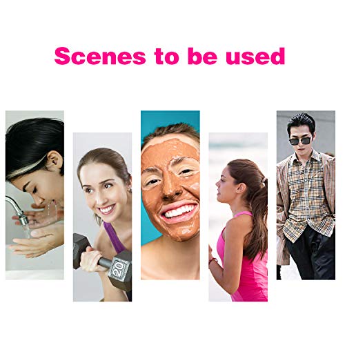 diademas de metal ondulado, 8 piezas banda para el pelo de metal multiestilo unisex, con 2 cinta de pelo elástica deportiva, para peinado, deportes, fitness