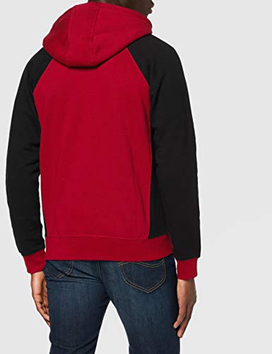 Dickies Mens Two Tone Polycotton Full Zip Adjustable Hooded Sweatshirt