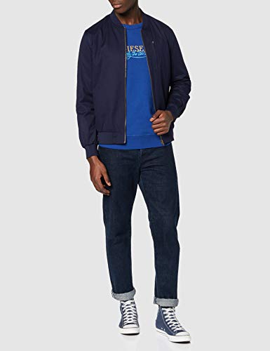 Diesel Bmowt-Willy Sudadera, Azul (Mazarine Blue 89v/0dayn), X-Large para Hombre