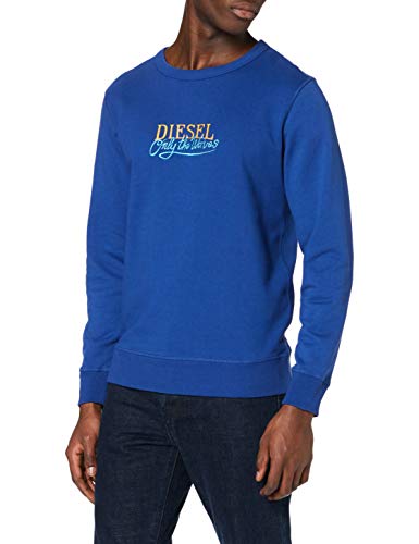 Diesel Bmowt-Willy Sudadera, Azul (Mazarine Blue 89v/0dayn), X-Large para Hombre