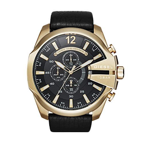 Diesel Reloj Cronógrafo para Hombre de Cuarzo con Correa en Acero Inoxidable & Piel DZ4344