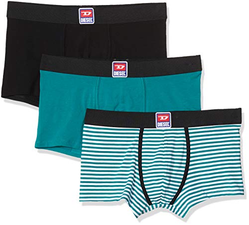 Diesel UMBX-DAMIENTHREEPACK, Calzoncillo para Hombre, Multicolor (Bright White/Black/Harbor Blue E4968/0aaxx), L, Pack de 3