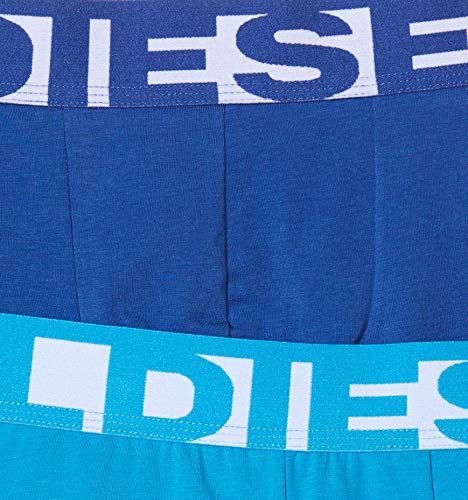 Diesel UMBX-SHAWNTHREEPACK, Calzoncillo para Hombre, Azul (Dress Blue/Mazarine Blue/Dresden Blue E4974/0pawe), L, Pack de 3
