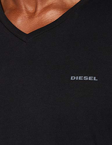 Diesel UMTEE-JAKE-VTHREEPAC, Camiseta para Hombre, Negro (Black 900/0aalw), M, Pack de 3
